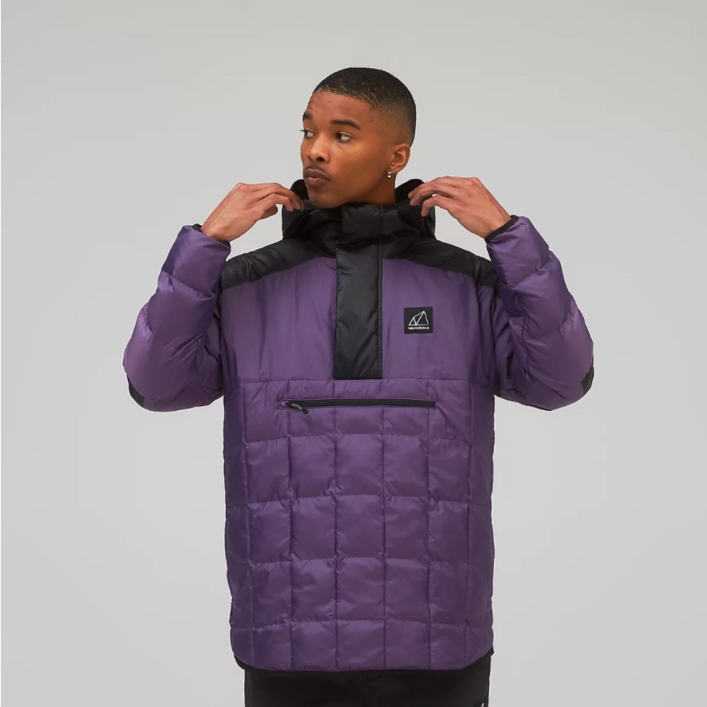 New Balance Purple Puffer Jacket